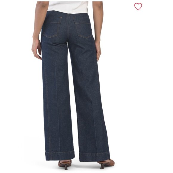 NEW JOE'S The Seamed Denim Trousers in rinse for women 825 7t3 - Picture 2 of 2